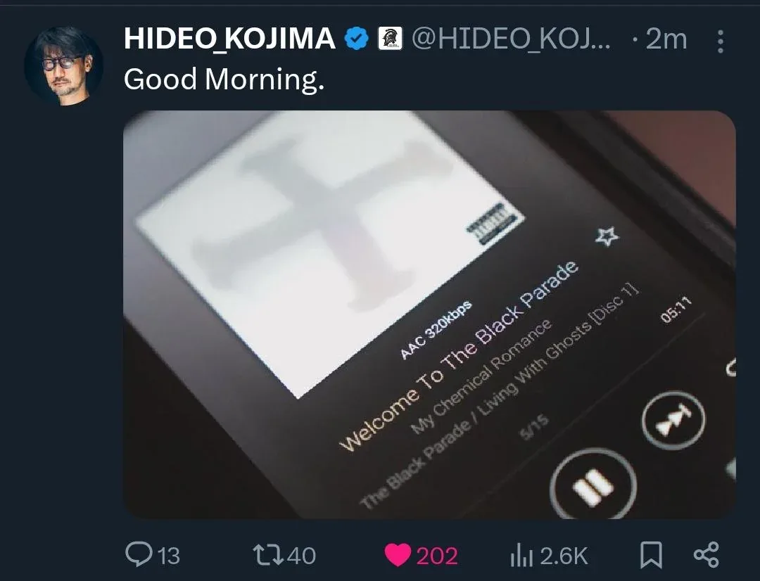 kojima is an mcr fan v0 0n90boi1tbhd1