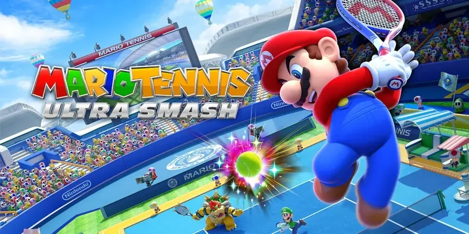 Mario Tennis: Ultra Smash em arte de divulgação