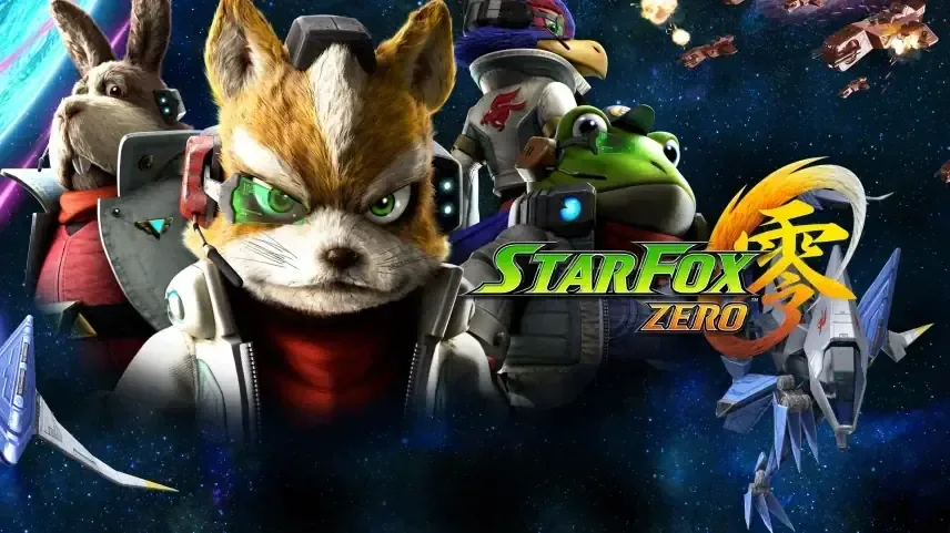 Fox McCloud e sua equipe em arte de Star Fox Zero