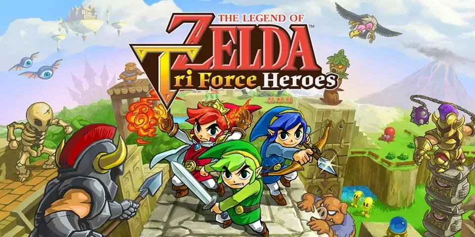 Os três Links de The Legend of Zelda: Tri Force Heroes