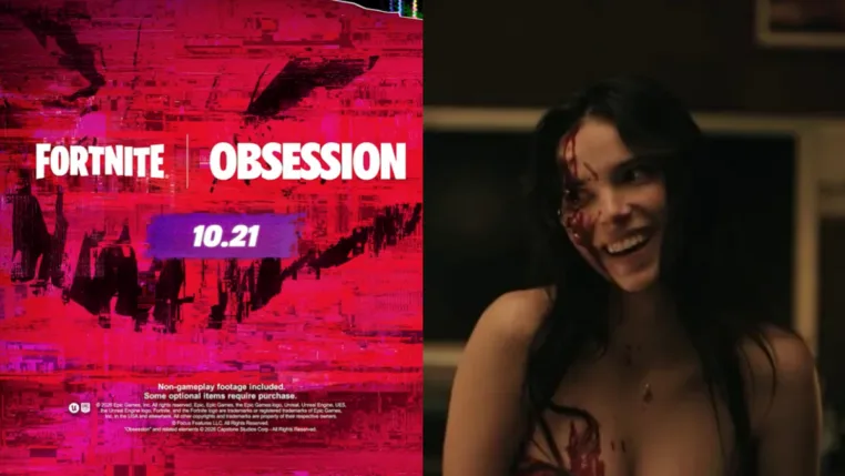 Fortnite confirma crossover com o filme 'Obsessão', Freddy Krueger e Five Nights at Freddy's